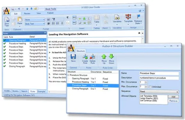 Author-it 5.2 unterstützt strukturiertes Schreiben Bild: Author-it 5.2 unterstützt strukturiertes Schreiben