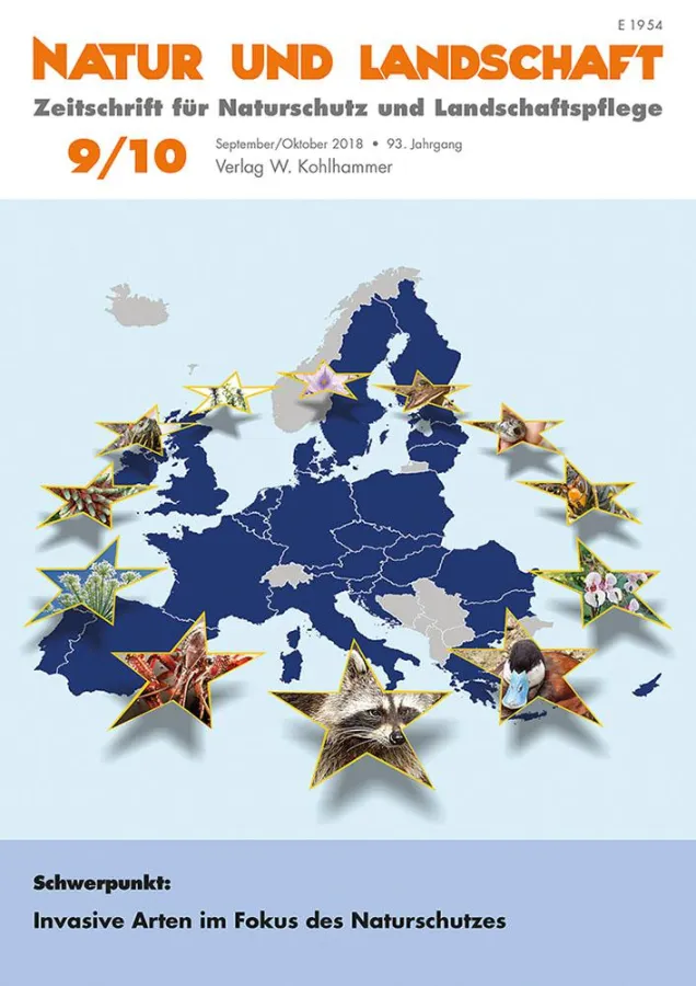 Die Schwerpunktausgabe 9/10-2018 von Natur und Landschaft: Invasive Arten im Fokus des Naturschutzes