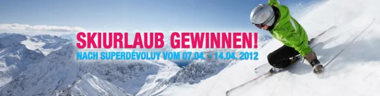 Skiurlaub nach SuperDévoluy in Frankreich zu gewinnen Bild: Skiurlaub nach SuperDévoluy in Frankreich zu gewinnen