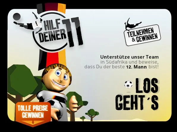 Bild: Tatkräftige Unterstützung für unsere Elf