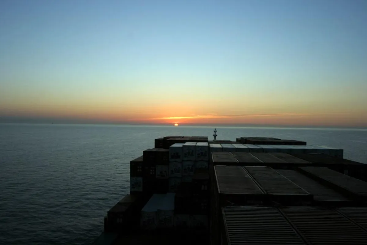 Sonnenaufgang an Bord