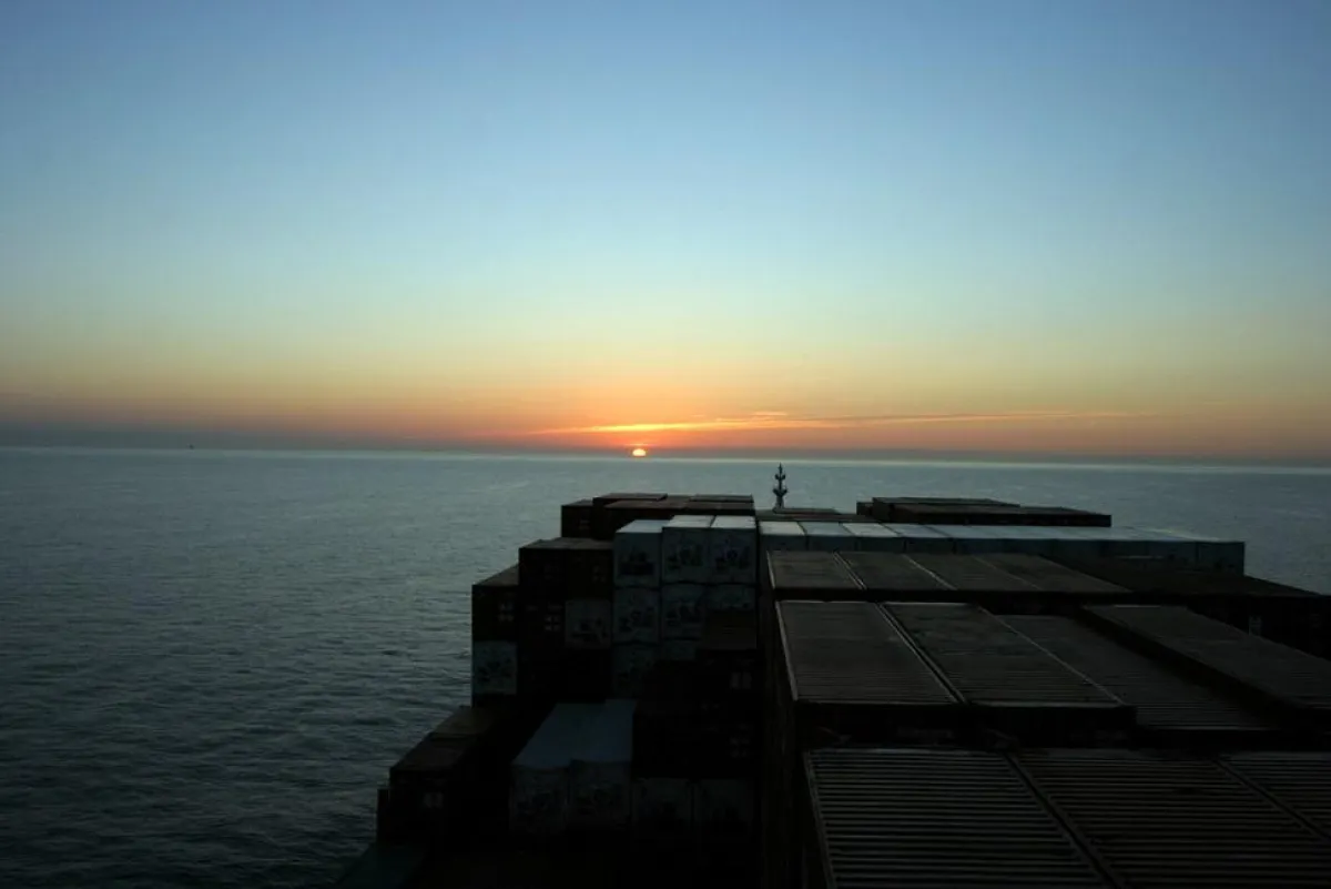 Sonnenaufgang an Bord