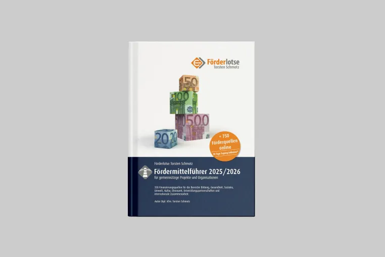 Fördermittelführer 2025/2026 - achte Ausgabe erscheint am 15. November 2024 – jetzt zum Subskriptionspreis Bild: Fördermittelführer 2025/2026 - achte Ausgabe erscheint am 15. November 2024 – jetzt zum Subskriptionspreis
