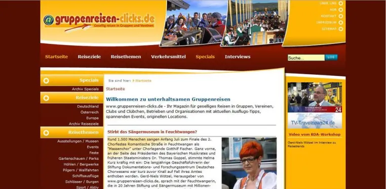 Bild: Henning Scherf kontra Helma Kurz: Interview von gruppenreisen-clicks.de zum "Sängerkrieg" in Feuchtwangen