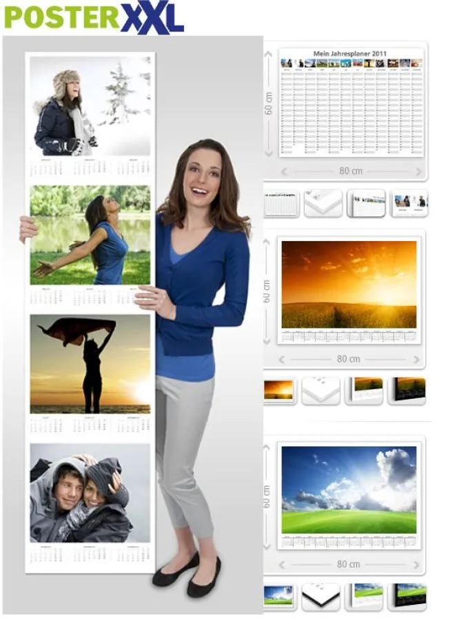 posterXXL: Neue individuelle und kreative Jahresplaner für 2011