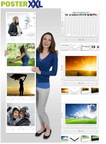 Bild: posterXXL: Neue individuelle und kreative Jahresplaner für 2011