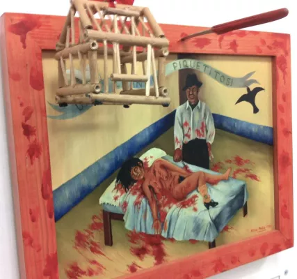 Bild: Aussergewöhnliches Frida Kahlo Gemälde "Ein paar kleine Stiche" nun in Baden-Baden