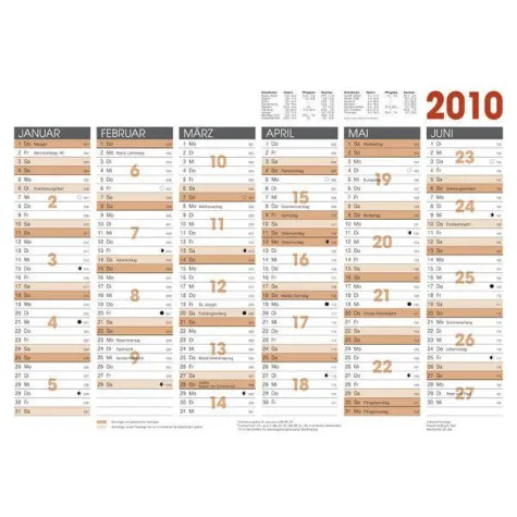Werbemittel Kalender für das Jahr 2010 Bild: Werbemittel Kalender für das Jahr 2010