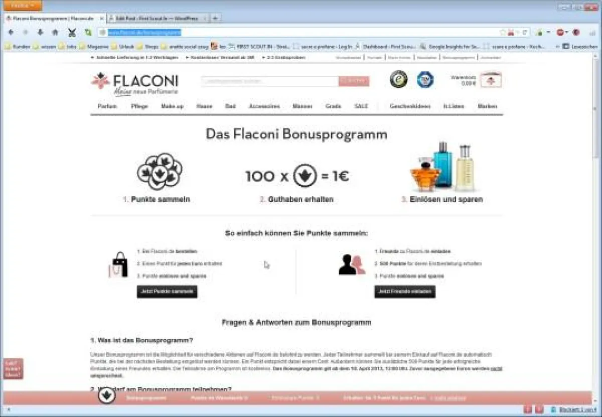 Flaconi Bonusprogramm