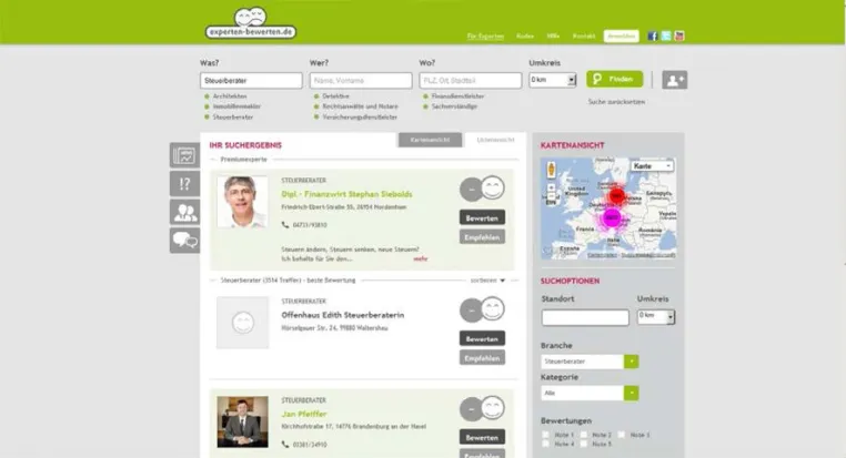 experten-bewerten.de – Neues interaktives Onlineportal zur Expertensuche und –bewertung Bild: experten-bewerten.de – Neues interaktives Onlineportal zur Expertensuche und –bewertung