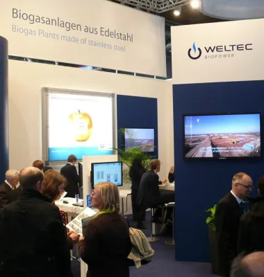Bild: Hannover Messe 2011: weltweites Interesse an Biogasanlagen von WELTEC BIOPOWER