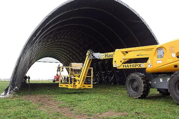 RICHEL SHELTERALL Folienhallen nun mit 12m Breite verfügbar Bild: RICHEL SHELTERALL Folienhallen nun mit 12m Breite verfügbar