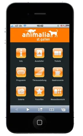 Bild: Tierische Smartphone Web-App der Animalia St. Gallen 2012
