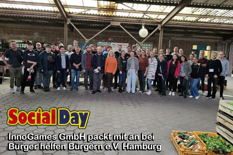 SOCIAL DAY: InnoGames packt bei Bürger helfen Bürgern e.V. mit an Bild: SOCIAL DAY: InnoGames packt bei Bürger helfen Bürgern e.V. mit an