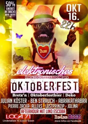 Bild: Loca71 & BadaaBOOM prs. Elektronisches Oktoberfest