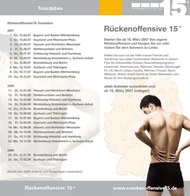 Bild: Rückenoffensive 15 ® zu Gast bei Kieser Training Saarbrücken auf dem Saarbrücker Rückentag