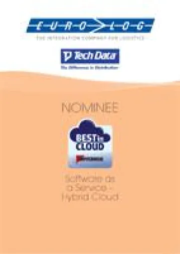 EURO-LOG und Tech Data im Finale des „Best in Cloud“-Award der Computerwoche Bild: EURO-LOG und Tech Data im Finale des „Best in Cloud“-Award der Computerwoche