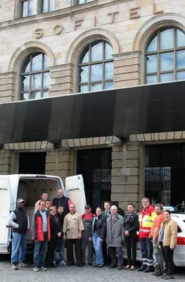 SOFITEL MUNICH BAYERPOST spendet 160 Betten an Caritas und Johanniter Bild: SOFITEL MUNICH BAYERPOST spendet 160 Betten an Caritas und Johanniter