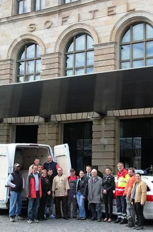 Bild: SOFITEL MUNICH BAYERPOST spendet 160 Betten an Caritas und Johanniter