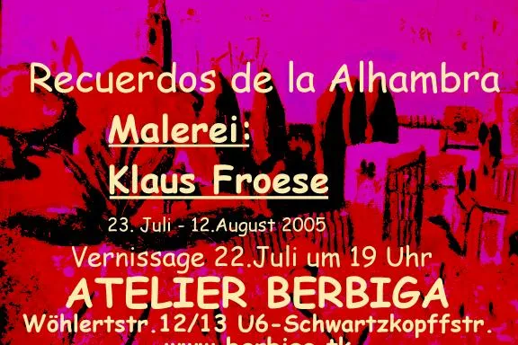 Bild: Vernissage „Recuerdos de la Alhambra“ im Atelier Berbiga