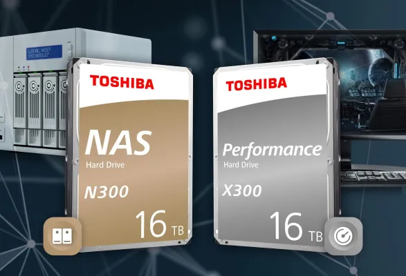 Bild: Toshiba präsentiert Festplattenserien N300 und X300 mit 16TB Speicherkapazität