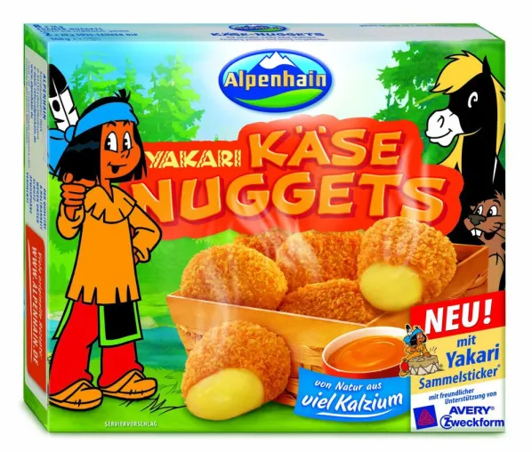 Bild: Sammelspaß für kleine Genießer: Sticker-Aktion mit YAKARI Käse-Nuggets von ALPENHAIN