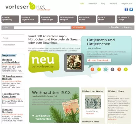 Bild: Das neue vorleser.net ist online