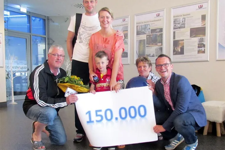 150.000-Besucher-Grenze im Entdeckerbad Damp durchbrochen Bild: 150.000-Besucher-Grenze im Entdeckerbad Damp durchbrochen