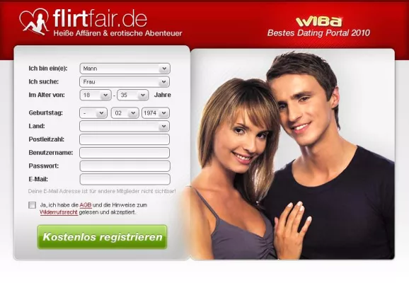 Bild: Flirtfair: Internetauftritt ist Testsieger bei getestet.de