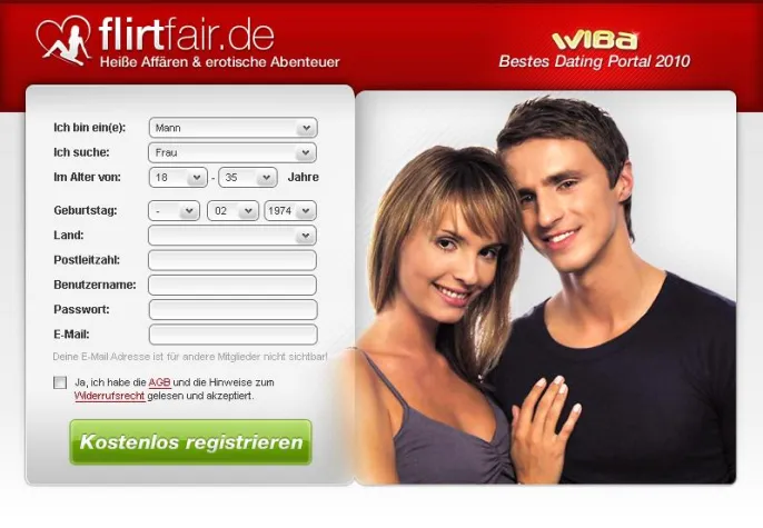 Bild: Flirtfair: Internetauftritt ist Testsieger bei getestet.de