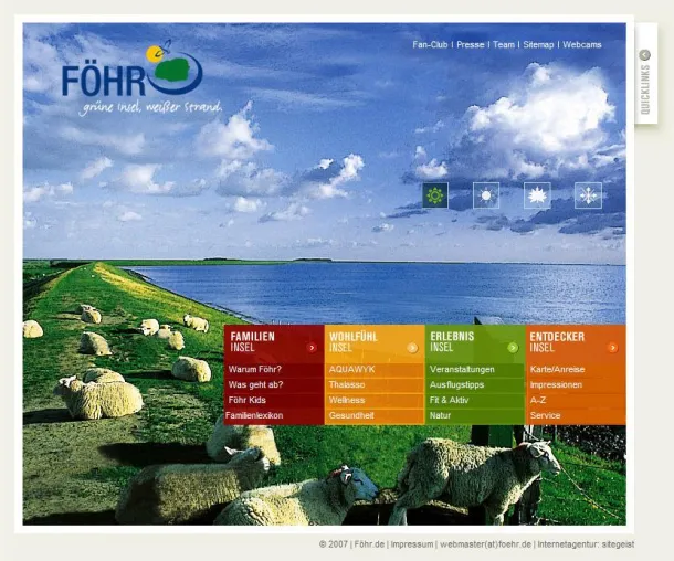Föhr-Relaunch online Bild: Föhr-Relaunch online