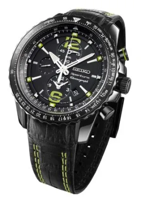 Bild: Die neuen Seiko Sportura Alarm-Fliegerchronographen sind Ausdruck präziser Zeitmessung