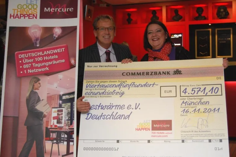 Bild: Mercure Hotels und nestwärme e.V.: Viel mehr als 4.571 Euro