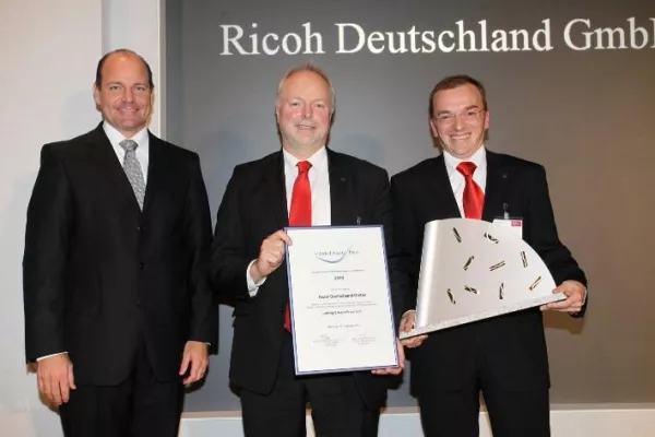 Ricoh Deutschland mit Ludwig-Erhard-Preis 2010 ausgezeichnet Bild: Ricoh Deutschland mit Ludwig-Erhard-Preis 2010 ausgezeichnet