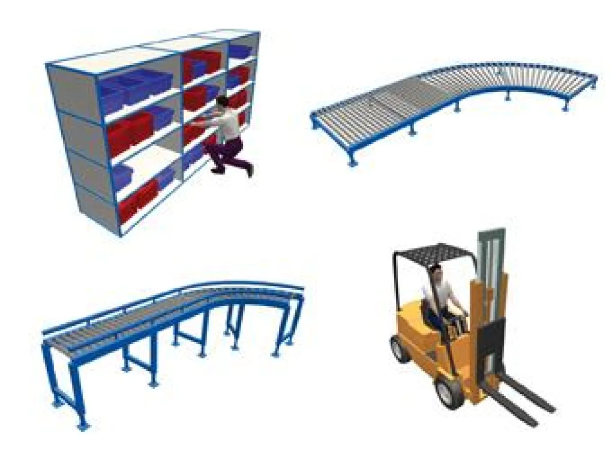 Für diese und andere Komponenten der Fördertechnik mit der Software taraVRbuilder schnell Kontakt zu Lieferanten aufnehmen