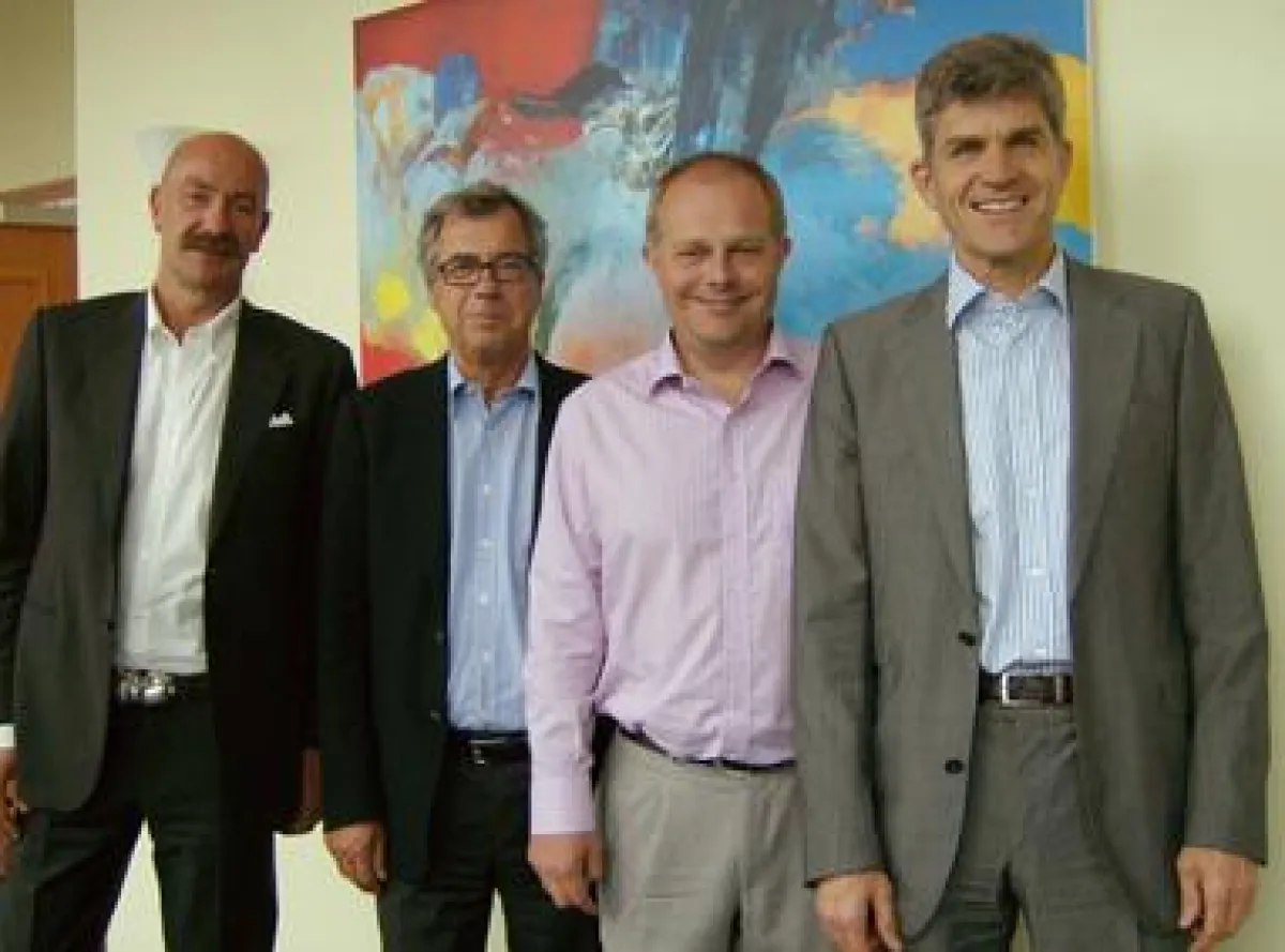 Der vdd Vorstand von links nach rechts: Christian Pochert, Ulrich Böving, Michael Binné, Paul-Hermann Bauder