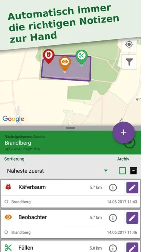 Bild: Mit der App ForestManager den Wald einfach und schnell digital verwalten