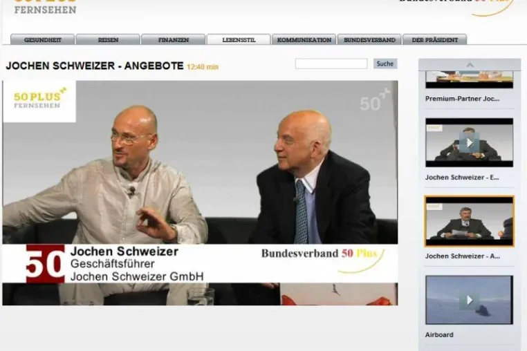 Neuer TV-Sender für die Generation 50 Plus Bild: Neuer TV-Sender für die Generation 50 Plus