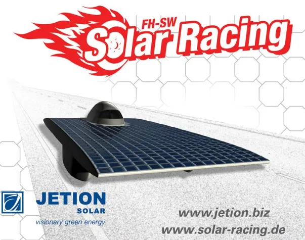 Bild: Jetion Solar steigt als Hauptsponsor des Teams FH-SW Solar Racing in den solaren Motorsport ein