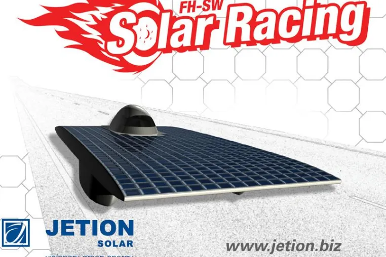 Bild: Jetion Solar steigt als Hauptsponsor des Teams FH-SW Solar Racing in den solaren Motorsport ein