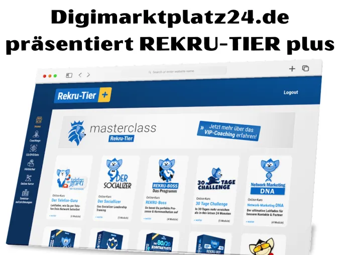 digimarktplatz24.de präsentiert REKRU-TIER plus Bild: digimarktplatz24.de präsentiert REKRU-TIER plus