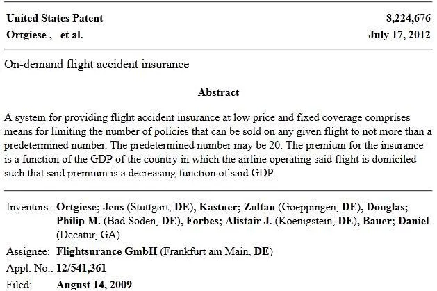 Flightsurance erhält Patentschutz für Reiseversicherung der nächsten Generation in den USA Bild: Flightsurance erhält Patentschutz für Reiseversicherung der nächsten Generation in den USA