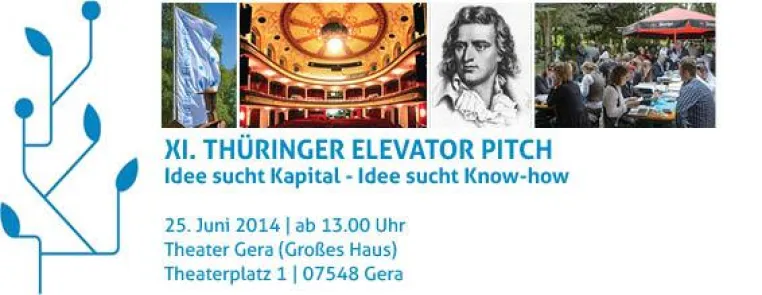 Bild: Geschäftsideen in drei Minuten: XI. Thüringer Elevator Pitch holt internationale Investoren ins Geraer Theater