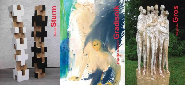 Bild: Gradisnik, Gros und Sturm auf der 2ten Kunstmesse Darmstadt 2011
