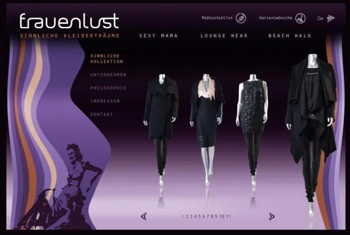 Bild: FRAUENLUST-COUTURE zeigt neuen Online Auftritt der andern Art