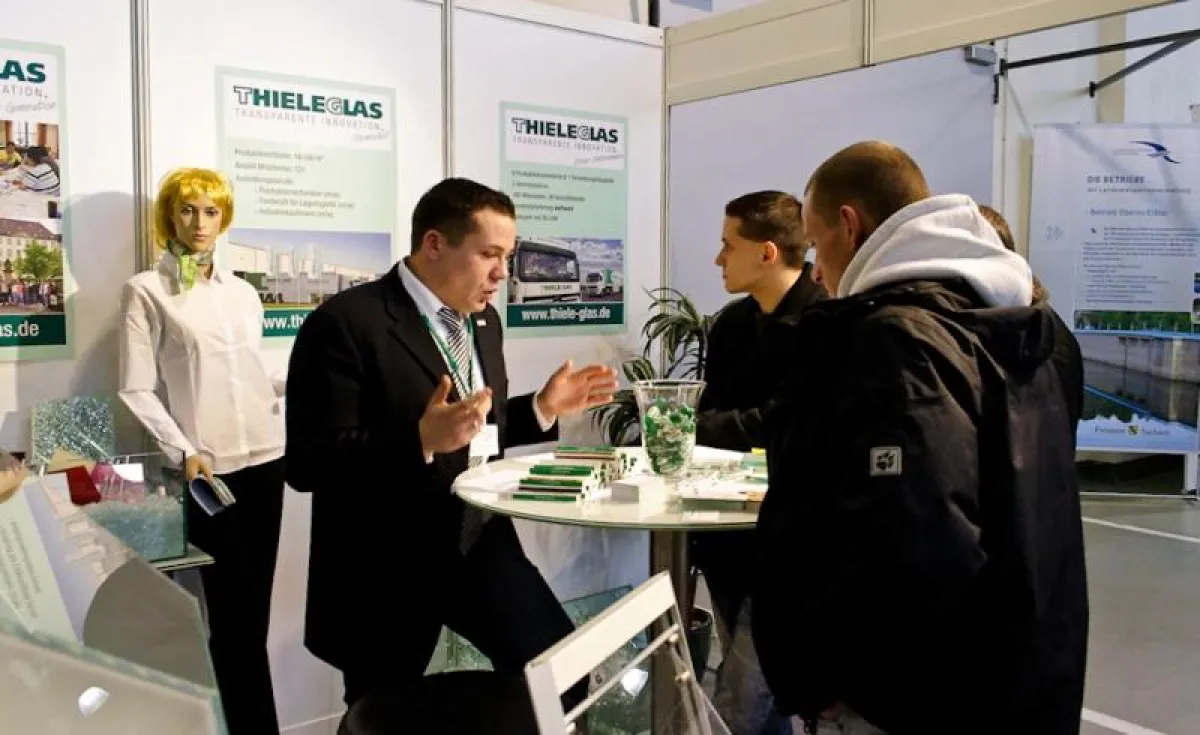 Reges Interesse weckte auch die Tatsache, dass es bei Thiele Glas auch noch für 2010 Ausbildungsplätze gibt.
