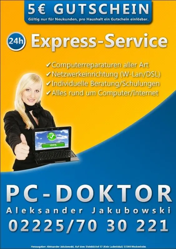 5? Gratisgutschein für Neukunden