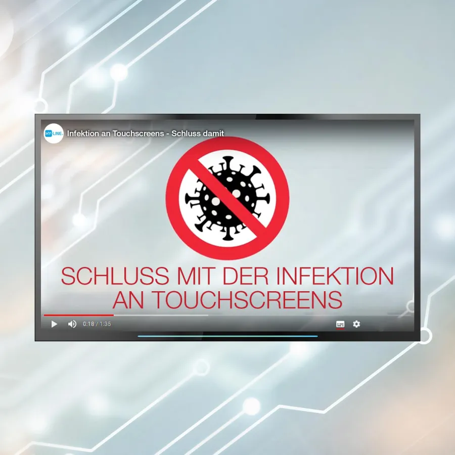 Video: Infrarot Touch, der Touch, der keiner ist Infektion an Touchscreens – Schluss damit