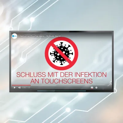 Bild: Video: Infrarot Touch, der Touch, der keiner ist Infektion an Touchscreens – Schluss damit