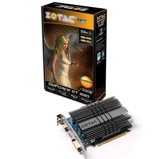 Neue ZOTAC GeForce®GT 220 ZONE® Edition bietet hohe Leistung aber lautlos Bild: Neue ZOTAC GeForce®GT 220 ZONE® Edition bietet hohe Leistung aber lautlos